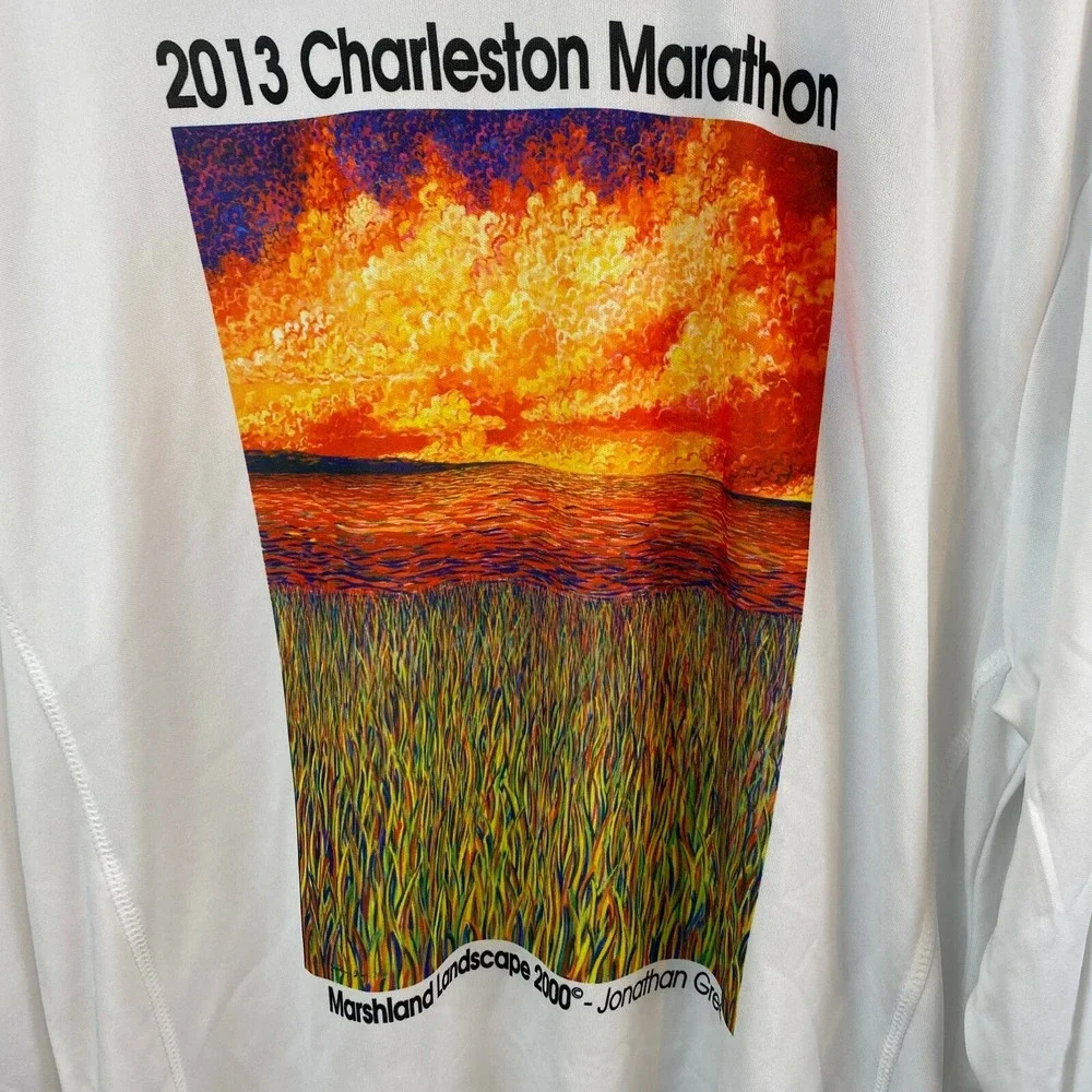 Charleston‎ Marathon 2013 Long Sleeve Shirt Running Vapor Womens XL Athletic NWT